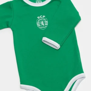Body Basic Verde Manga Comprida Logo SCP