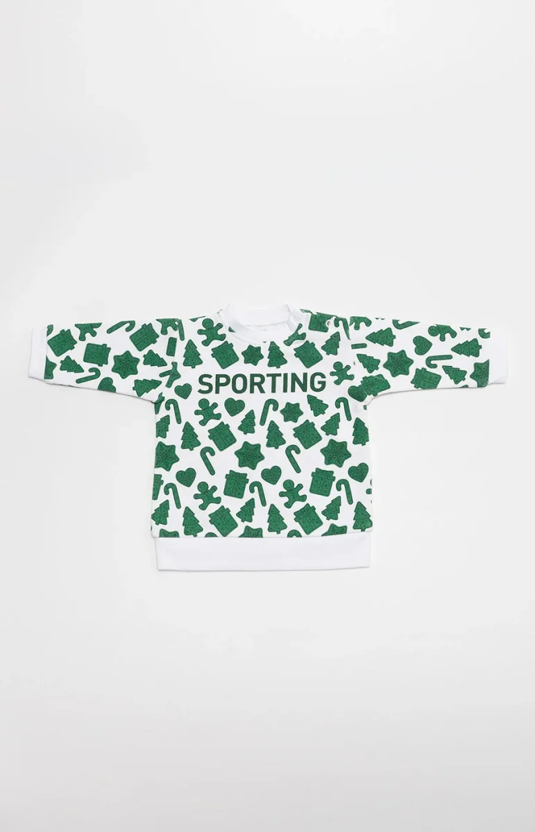 Sweat Natal Padrão Verde
