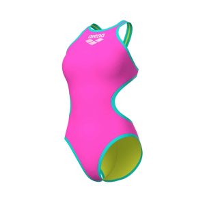 Fato de Banho Mulher Arena One Biglogo Rosa – Água