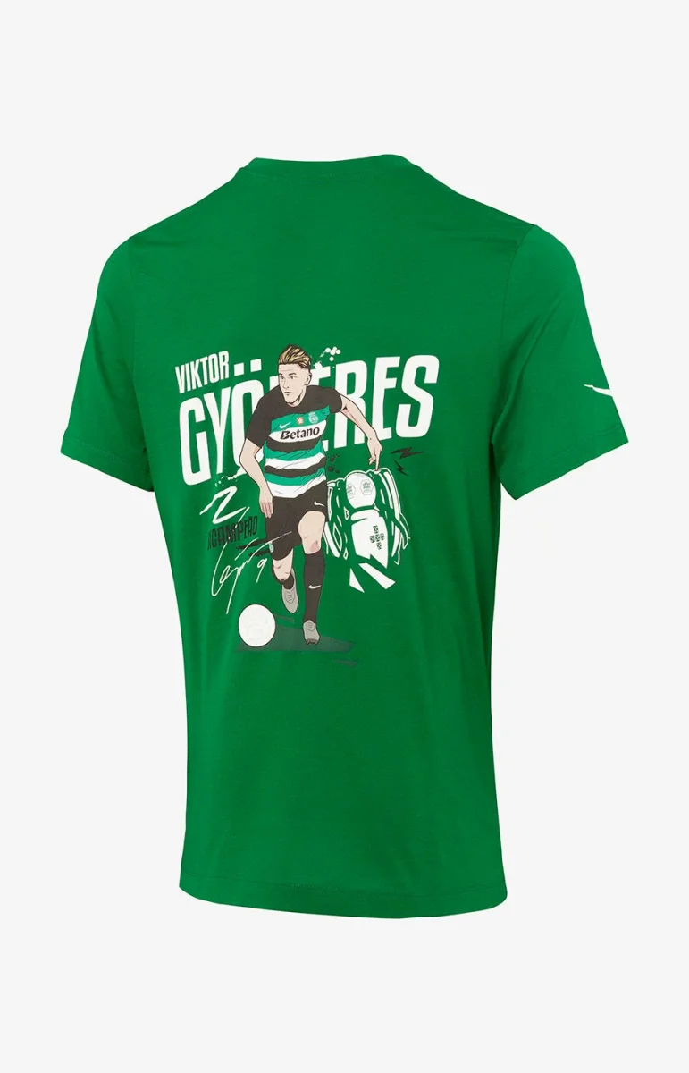 T-shirt Nike Gyökeres Verde Bicampeão - Criança - Image 6
