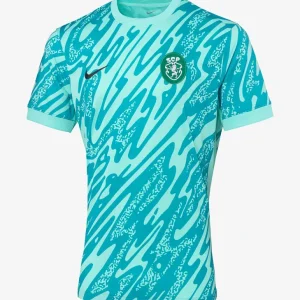 Camisola Guarda-Redes Turquesa Emblema Retro