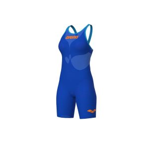Fato de Banho Mulher Arena Powerskin Carbon Air2 Neon Blaze Costas Abertas