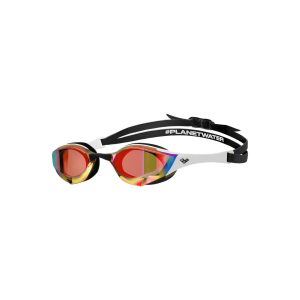 Óculos de Natação Arena Cobra Edge Swipe Espelhado Dourado Branco Aprovado World Aquatics
