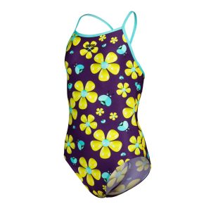 Fato de Banho Menina Arena Lightdrop Spring Plum