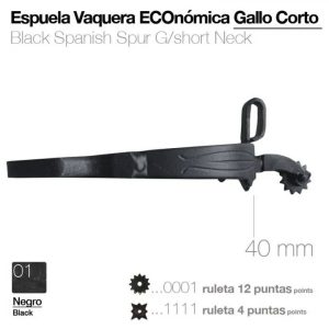 ESPORA VAQUEIRA ECO. G/CURTO 12-PONTAS OXIDADA