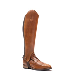 POLAINA CHESTER CLASSIC PULL UP + BOTIM VIENNA PULL UP CONHAQUE